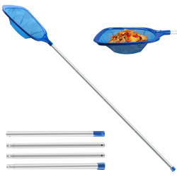 🌊 Jsdoin 161cm Pool Kescher mit Teleskopstange - Feinmaschig und Effektiv 🏊 Angebot bei HelloDeals