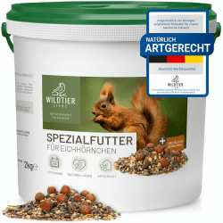 Premium Wildtier Liebe Eichhörnchenfutter 2kg 🐿️🌰 Ganzjahres-Futter - Natürlich & Vielfältig Angebot bei HelloDeals