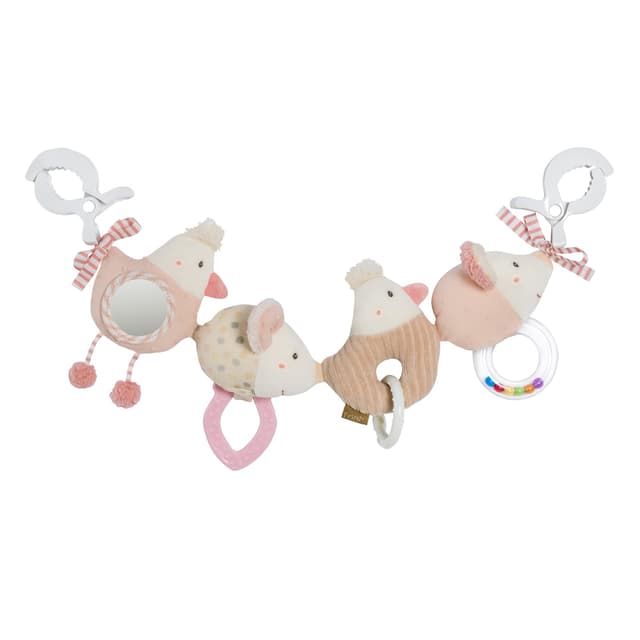 👶🌟 Fehn Kinderwagenkette feehnLAND - Mobile-Kette mit niedlichen Anhänger-Figuren