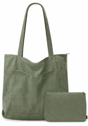 👜 GASSDA Handtasche Damen Groß Shopper Tasche Damen Cord Tasche Tote Bag mit Reißverschluss 🌿 Angebot bei HelloDeals