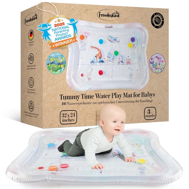 TummyTime Wassermatte XXL by Freudeskind 🦁🎈🍃🎁✅