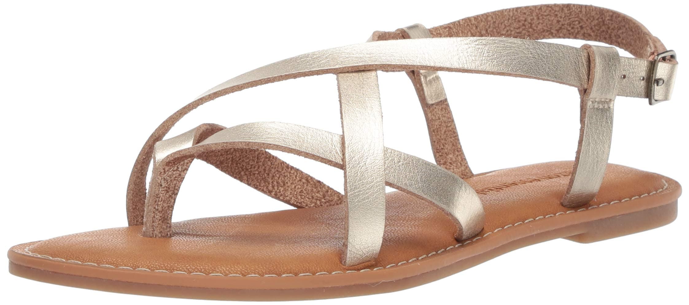 Amazon Essentials Damen Freizeitsandale mit Riemchen 40 EU Gold 👡🌟