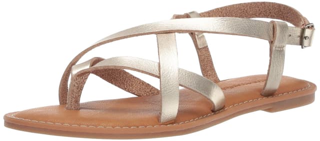 Amazon Essentials Damen Freizeitsandale mit Riemchen 40 EU Gold 👡🌟