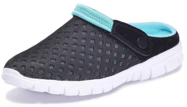 Damen Herren Clogs Hausschuhe Gartenschuhe Sommer Badelatschen Strand Schuhe Sandalen Pantoletten 42 EU Blau 😎🌴