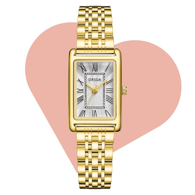 CIVO Gold Damenuhr Vintage Armbanduhr Klein 🌟 - Rechteckige Uhren Damen Analog Quarz Frauen Uhr Klassische Geschenke A1 Gold Silver