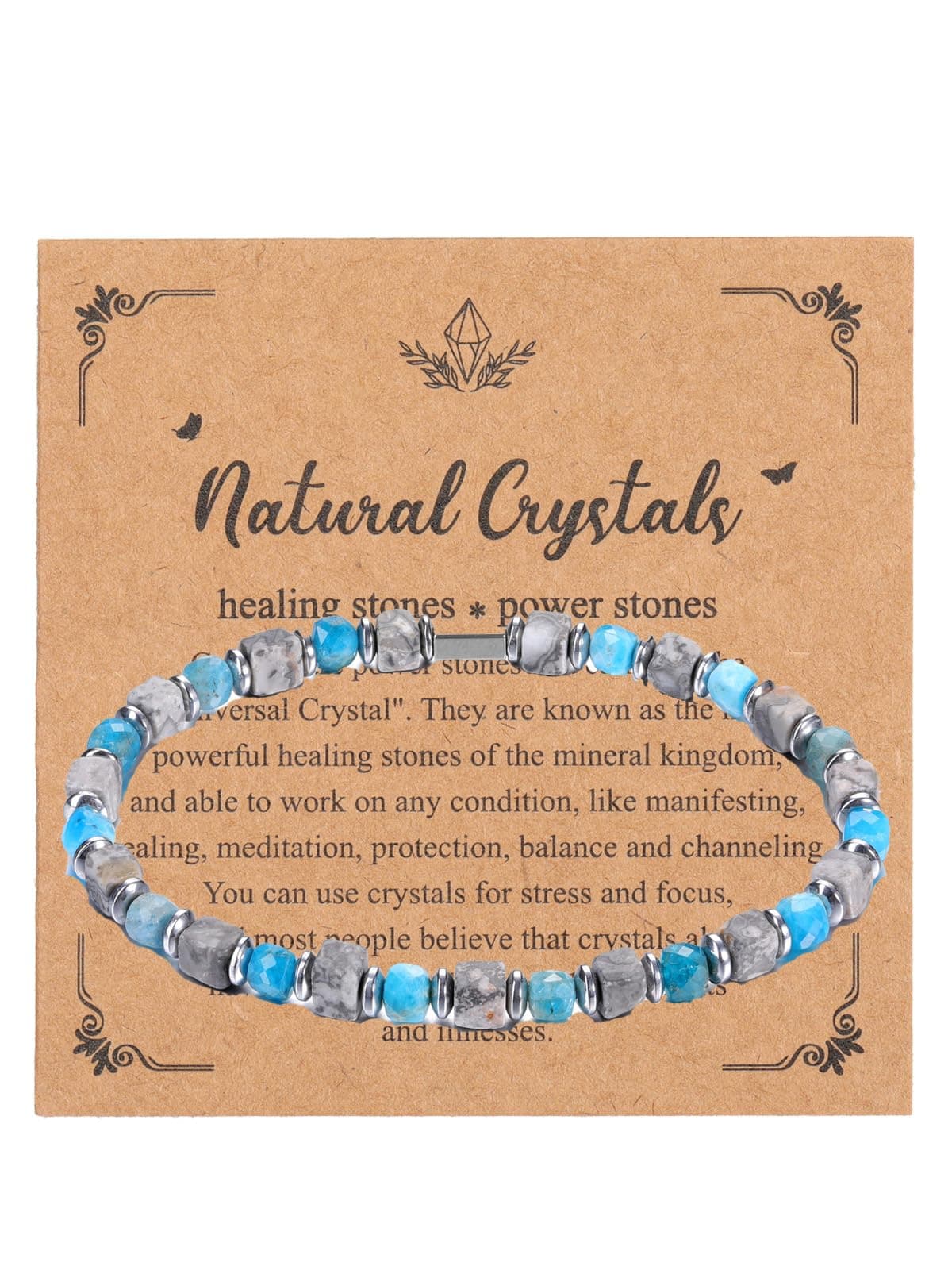 Zysta Herren Perlenarmband aus Echten Steinen 📿🧘‍♂️🎁