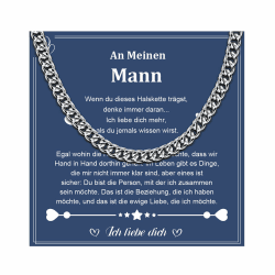 Herren Halskette - Ich Liebe Dich Geschenk 🎁