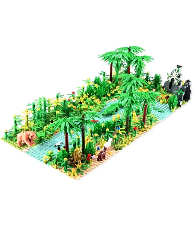 🌿🦜 Bauplatten für Lego-Baumhaus Dschungel - Baumhaus-Abenteuer