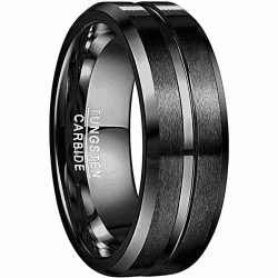 NUNCAD Ring Herren/Damen Wolframcarbid 4mm 6mm 8mm 10mm Men Fashion Schmuck