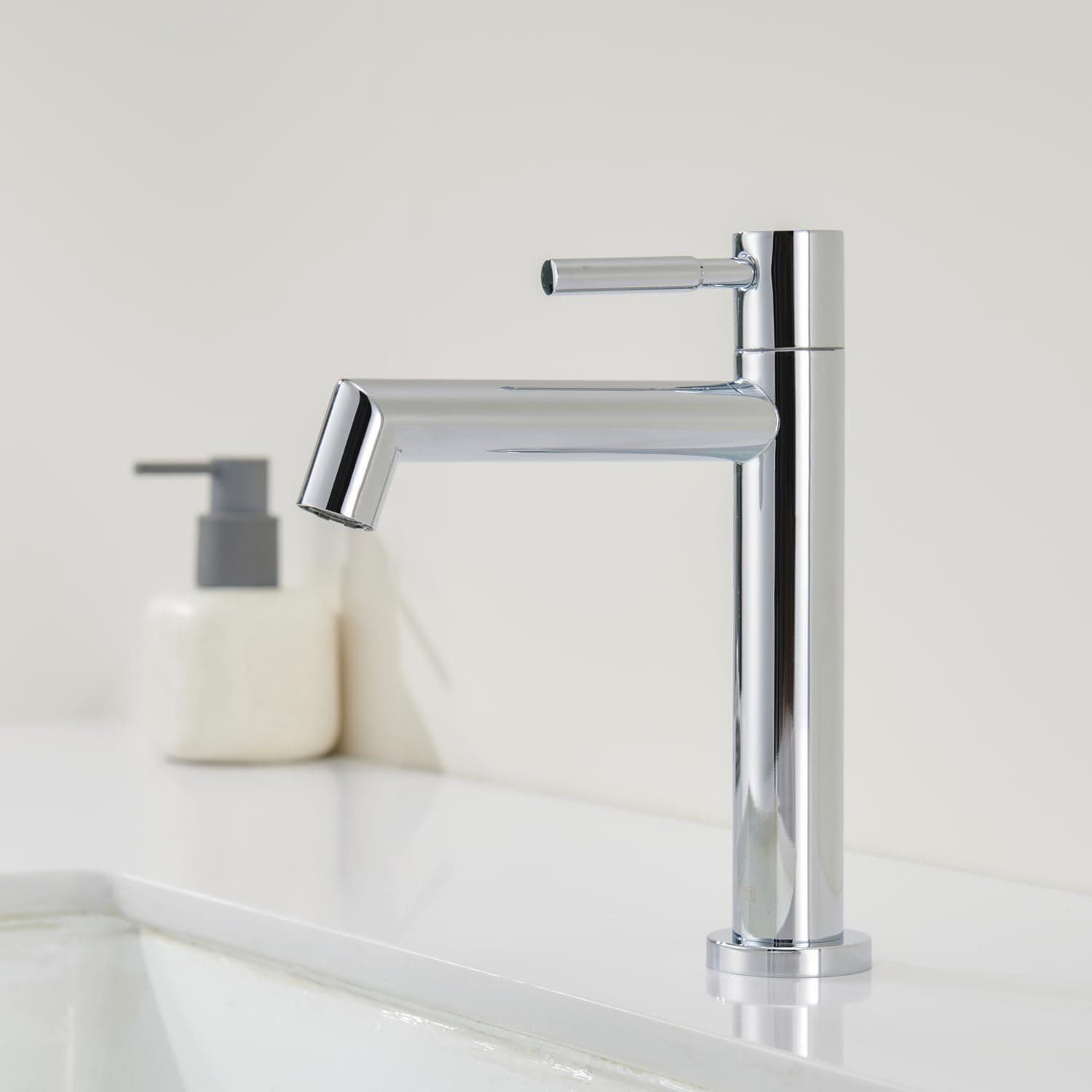 🌊 Ulytid Kaltwasserhahn Chrom Wasserhahn Bad mit Abnehmbarer Sprudler 🚿