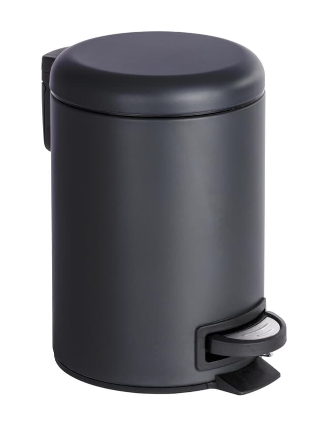 🌟 Super Angebot! WENKO Kosmetik Treteimer Leman Schwarz 3 l 🌟