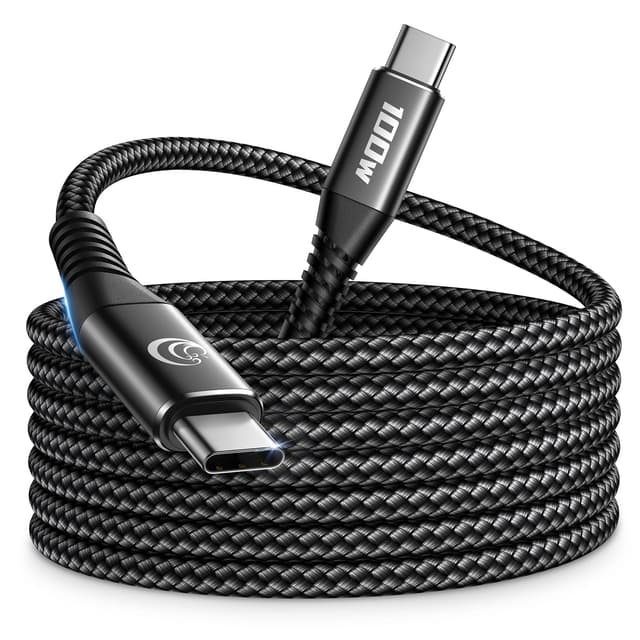 🔋💻 USB C Kabel 3M 100W PD 5A Schnellladekabel Schwarz