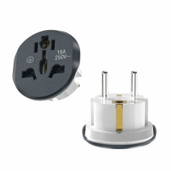 Universal Steckdosenadapter - 2 Stück Schwarz 🌍🔌 Angebot bei HelloDeals