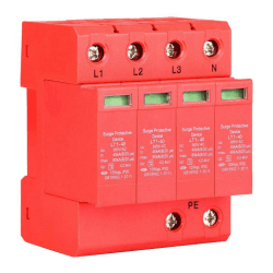 🏠🛡️ 4P 40KA Haus-Überspannungsschutz Niederspannungsableiter 20A 385V Blitzableitergerät Angebot bei HelloDeals