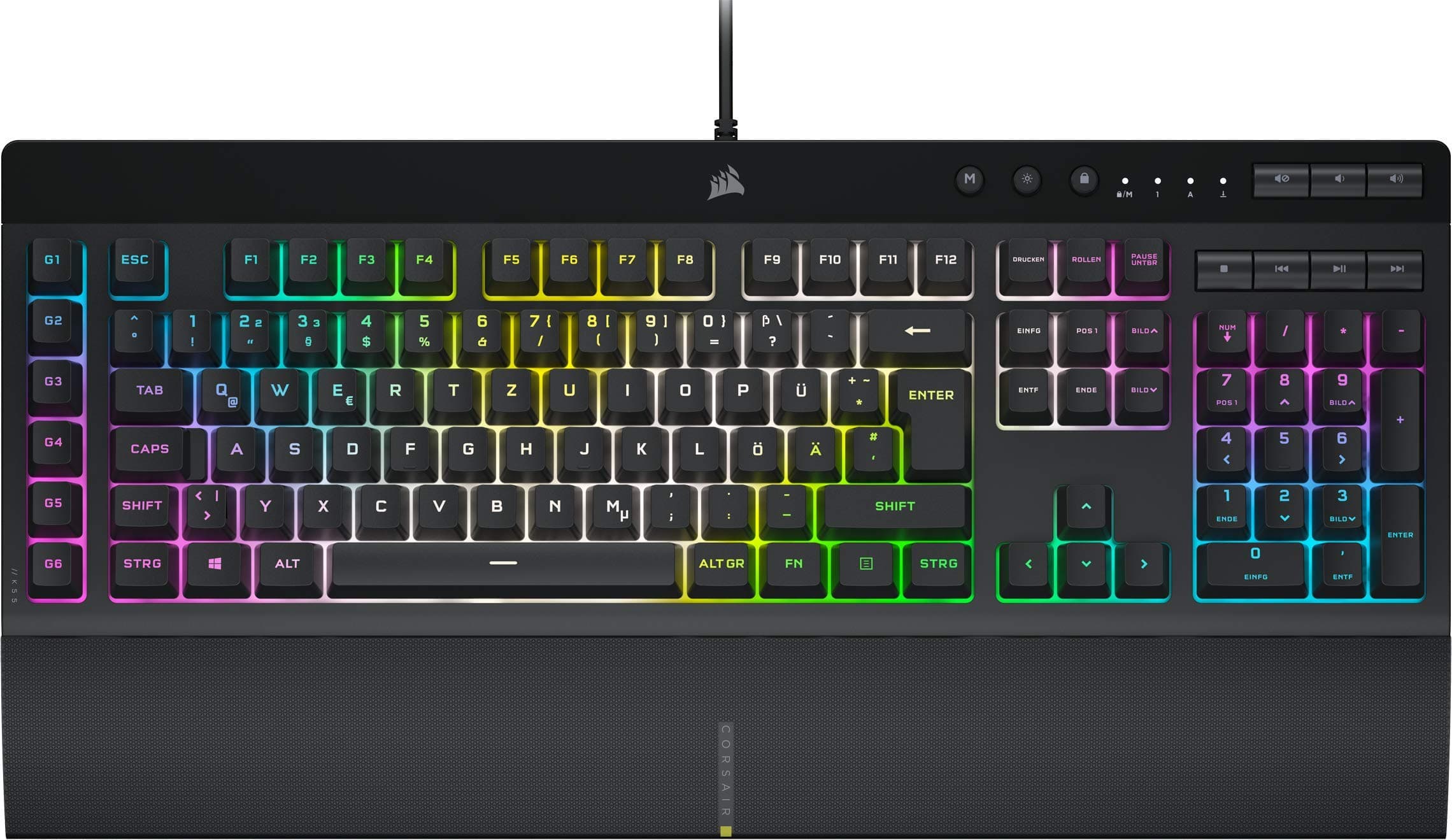 🌟SALE🌟 CORSAIR K55 RGB PRO XT Kabelgebundene Membrantastatur