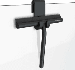 🚿 MINISMUS Fensterabzieher mit Aufhänger – Profi Abzieher Dusche - Duschabzieher – Schlierenfrei – Hochwertiger Silikon - Antirutsch (Schwarz) Angebot bei HelloDeals