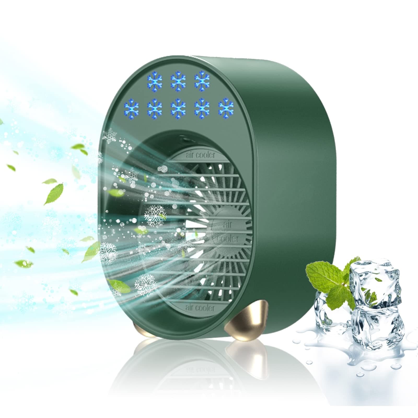 Luftkühler mit Verdunstungskühlung - Mini Klimaanlage Akku Portable