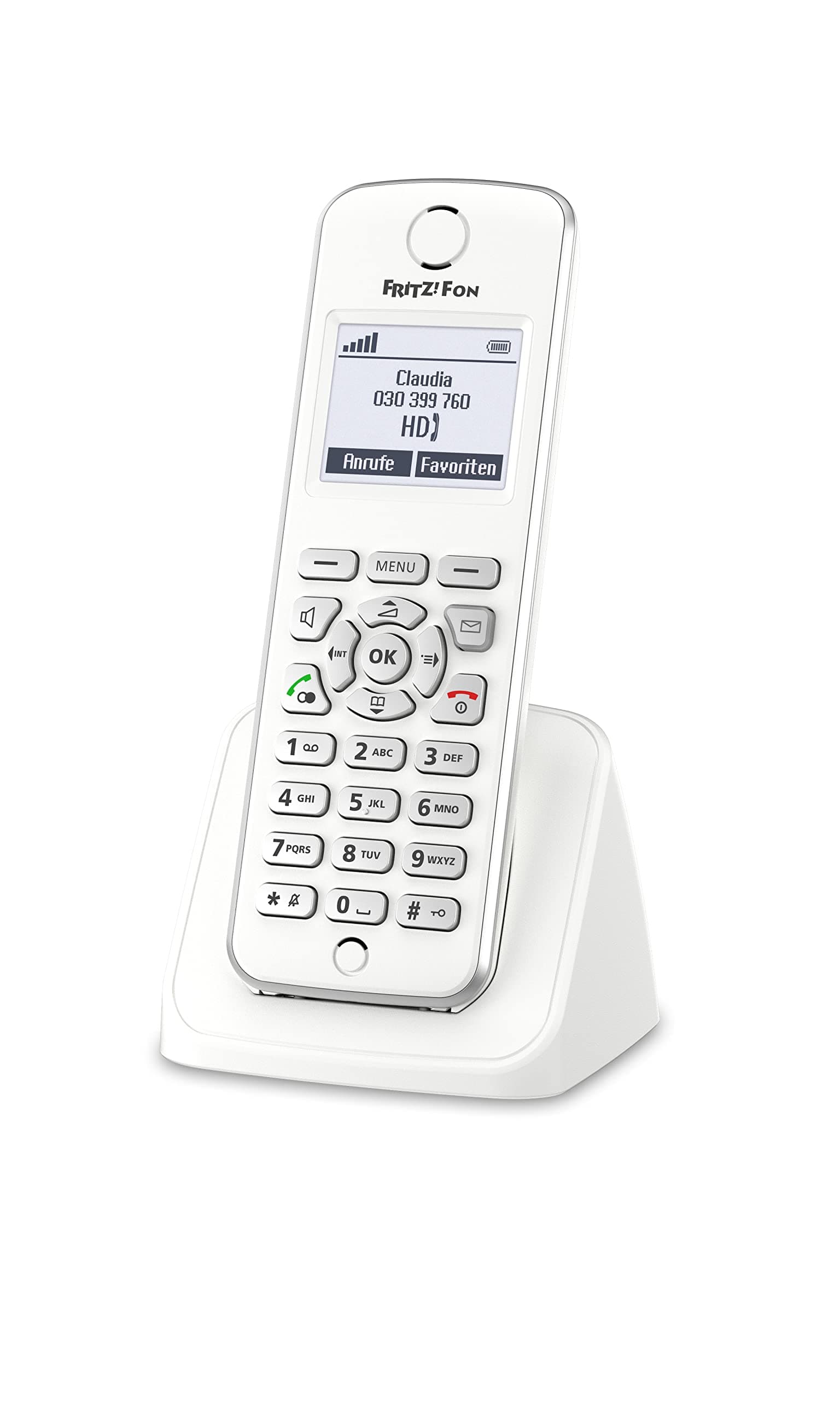 📞 FRITZ!Fon M2 DECT-Komforttelefon (für FRITZ Box Monochromes Display, HD-Telefonie) 📱