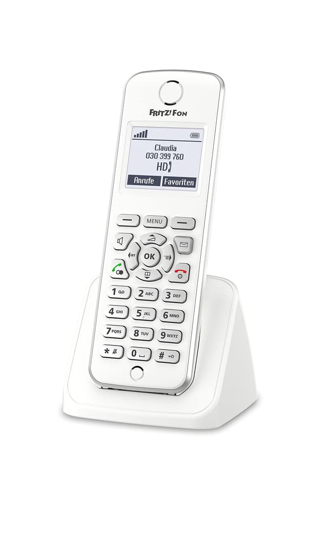 📞 FRITZ!Fon M2 DECT-Komforttelefon (für FRITZ Box Monochromes Display, HD-Telefonie) 📱
