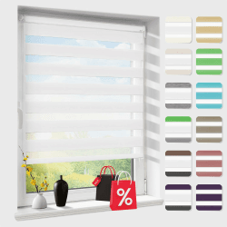 🌞 Doppelrollo Klemmfix ohne Bohren, Duo Rollos für Fenster & Tür 🏡