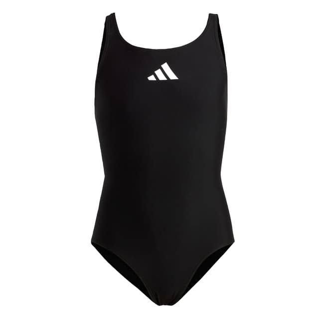 Adidas Mädchen Solid Small Logo Swimsuit Badeanzug (1er Pack) 164 Schwarz / Weiß 🏊‍♀️