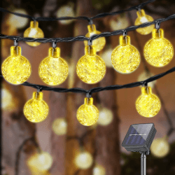 🌟 LQWELL® Solar Lichterkette Aussen 10M 40LED 8 Modi - Gartenparty-Beleuchtung! 🌞 Angebot bei HelloDeals