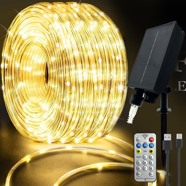Calflux LED Schlauch 20m Wasserdicht - Lichterkette für Weihnachten und Partys 🌟🎄
