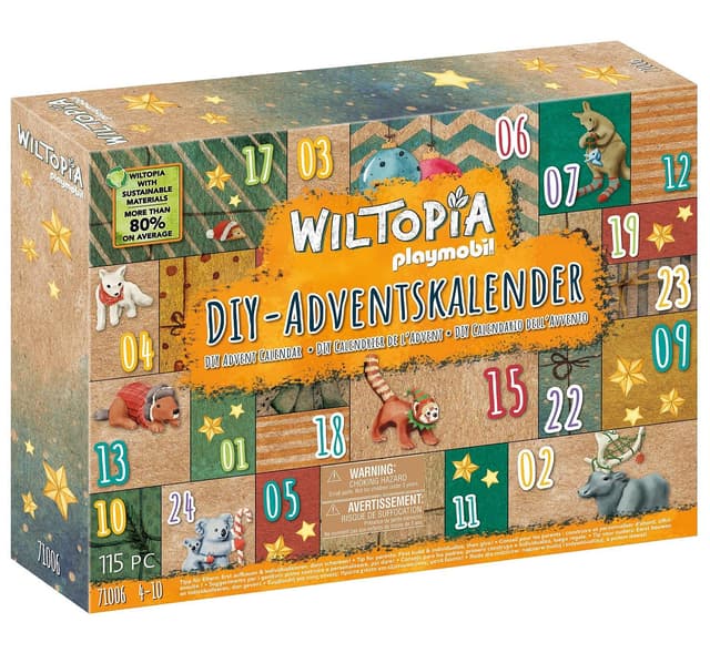 🦁🐻🦚 PLAYMOBIL Wiltopia 71006 DIY Adventskalender Tierische Weltreise 2022 🦒🐯🐨