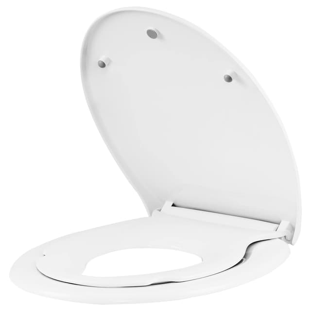 🚽👶 WOLTU Toilettendeckel mit Kindersitz, WC-Sitz mit Absenkautomatik, Toilettensitz für Familie