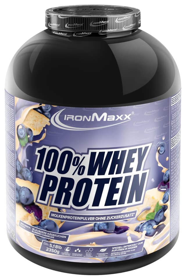 🏋️‍♂️ 100% Whey Protein Pulver 2350g Blueberry Cheesecake - Kraftvoller High Protein Shake!