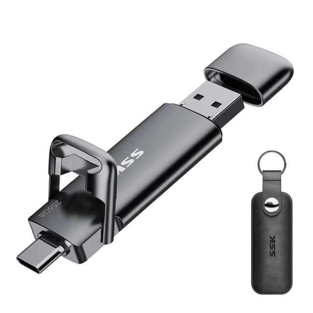 🚀 SSK USB C Externe SSD 256GB: Ultimativer Speicherplatz für Android, Laptop & Co. 🌟