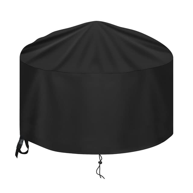 🔥 Nomiou Feuerschale Abdeckung Wasserdicht - Garten Terrasse Balkon 600D Oxford-Gewebe Feuertonne Feuerkorb Feuerstelle Abdeckung Ø80x50cm