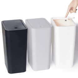 Vividron 3er Pack 10L Kleiner Mülleimer mit Deckel 🗑️ Angebot bei HelloDeals
