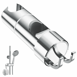 Alyvisun Verstellbarer Duschhalterung mit 2 Haken - Universal Duschkopfhalterung Angebot bei HelloDeals