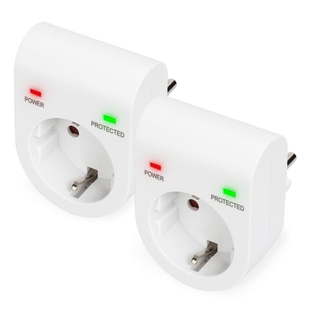 DIGITUS DN-95400 Überspannungs-Schutzadapter 2 Stück