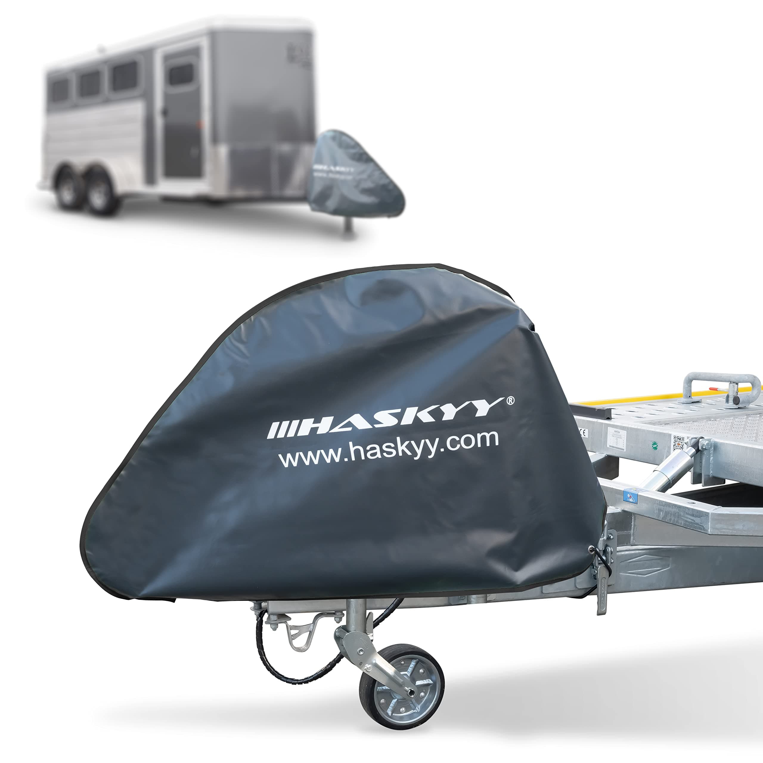 🚗 Haskyy Deichselhaube Deichselabdeckung Anhänger Wohnwagen 130x75cm XXXL 🌧️