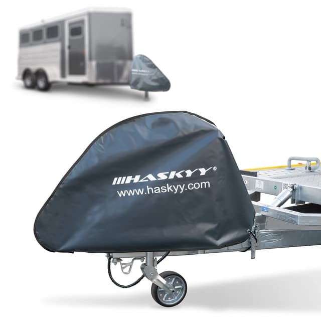 🚗 Haskyy Deichselhaube Deichselabdeckung Anhänger Wohnwagen 130x75cm XXXL 🌧️