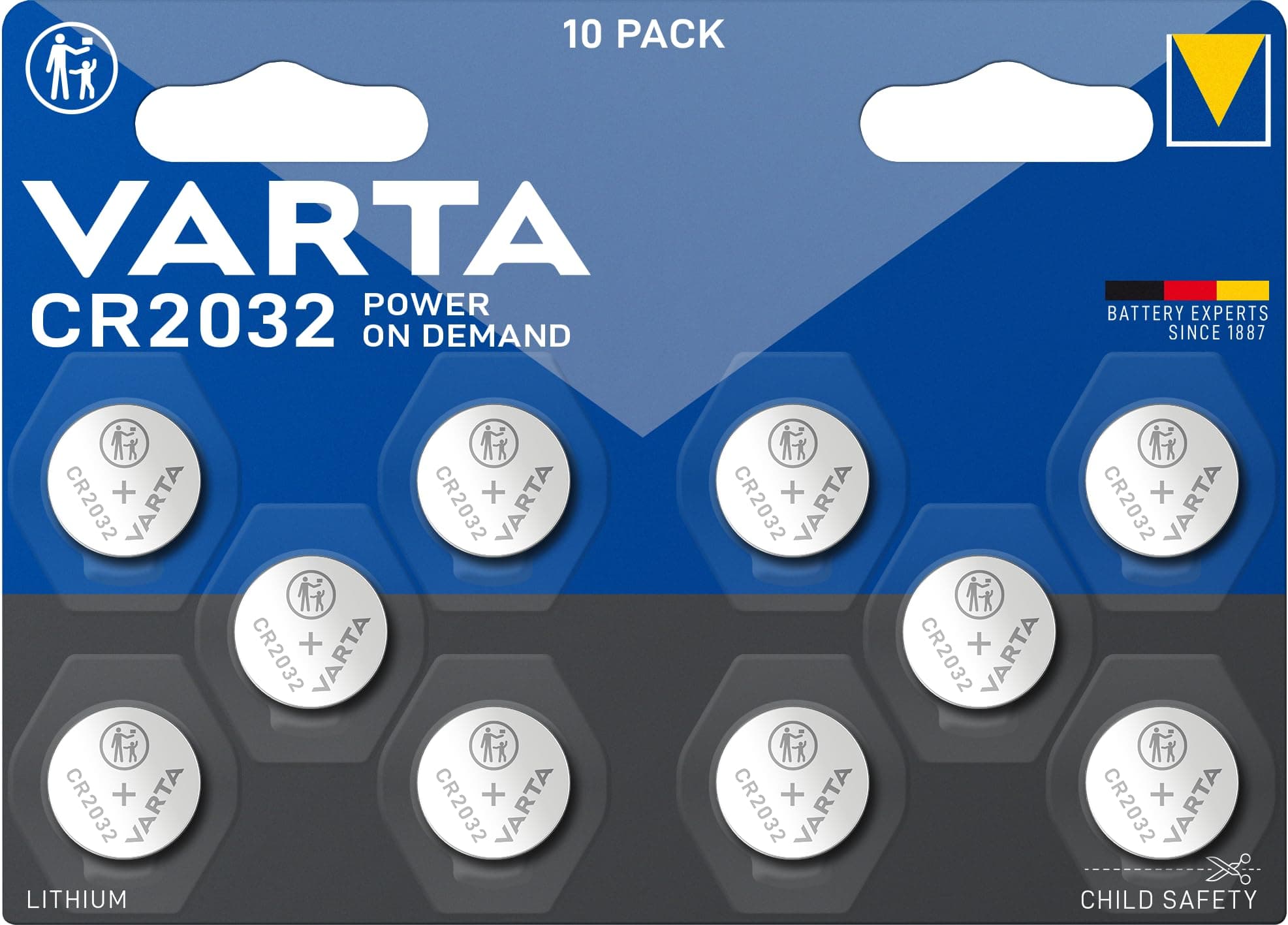 Angebot: VARTA Batterien Knopfzellen CR2032, 10 Stück 🔋🔋🔋
