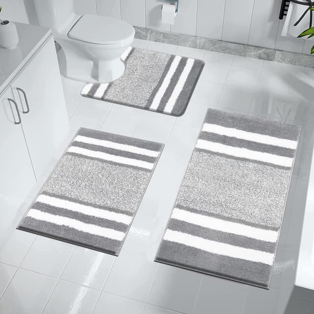 Pauwer Badezimmerteppich Set 3 Teilig 🚿🛁