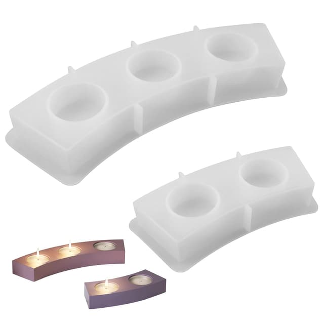 🕯️🎁 Zfseyuh 2 Stück Silikonform Kerzenhalter - Sonderangebot!