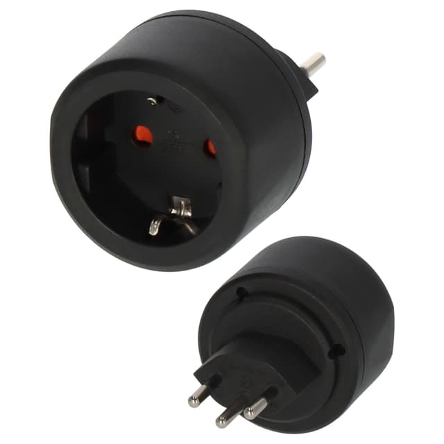 🔌 Brennenstuhl Reisestecker/Reiseadapter (Reise-Steckdosenadapter) schwarz 🔌