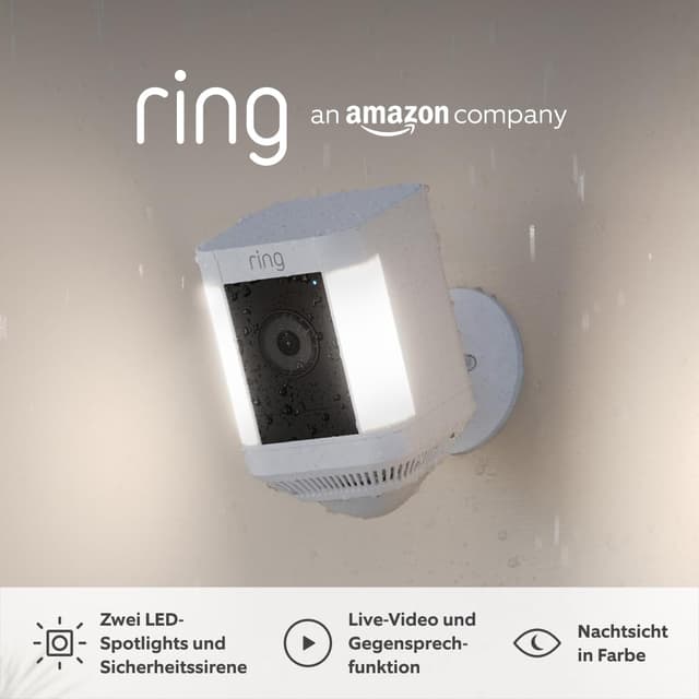 Angebot: Ring Spotlight Kamera Plus Akku (Spotlight Cam Plus) | Überwachungskamera 📹