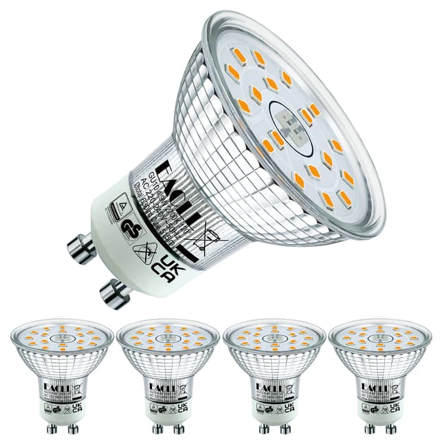 🌟🔦 EACLL GU10 LED Warmweiß 4.9W - 4er-Pack - Top Qualität! 🛋️