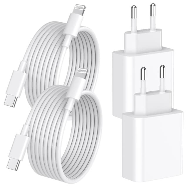 📱🔋 iPhone Ladegerät 4er Pack 20W USB C Schnellladegerät und Ladekabel