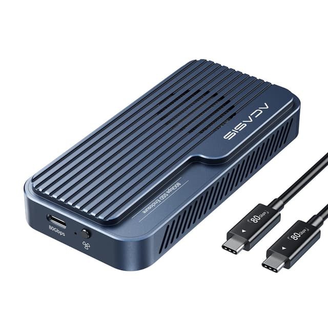 ACASIS 80Gbps M.2 NVMe SSD Gehäuse mit Kühlventilator