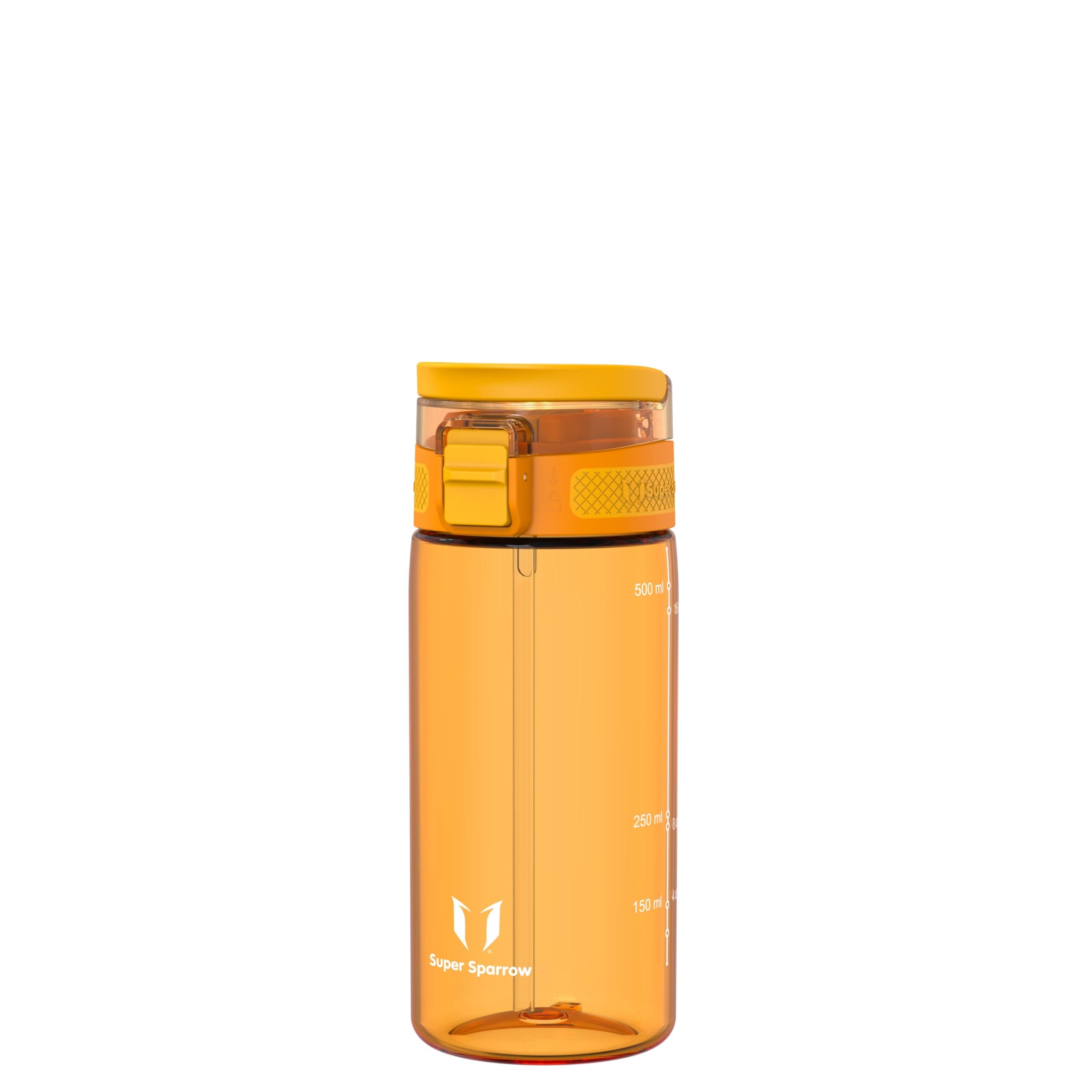 Super Sparrow Trinkflasche - TouchSip Wasserflasche - 500ml, 750ml, 1000ml - BPA-frei - Ideale Sportflasche - Strohhalm Tritan Flasche für Sport, Outdoor und Camping - Leicht, Nachhaltig 500 ml Wüstensonnenaufgang 🌵🌞