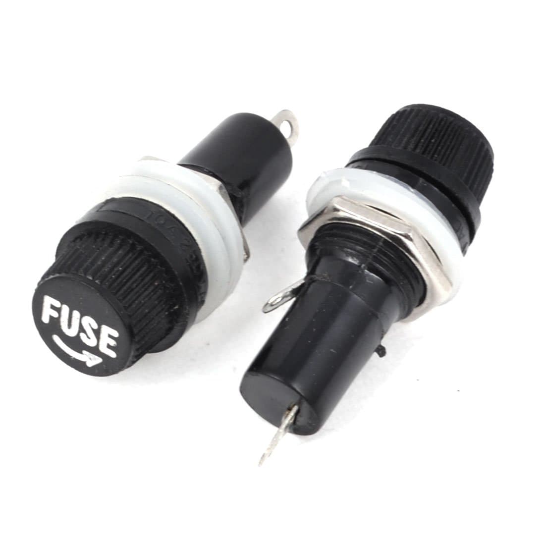 🔒🔥 Angebot: 2 Stück WECHSELSTROM 125V 15A 250V 10A PCB Sicherungshalter für 5 x 20mm Glassicherungen 🔥🔒