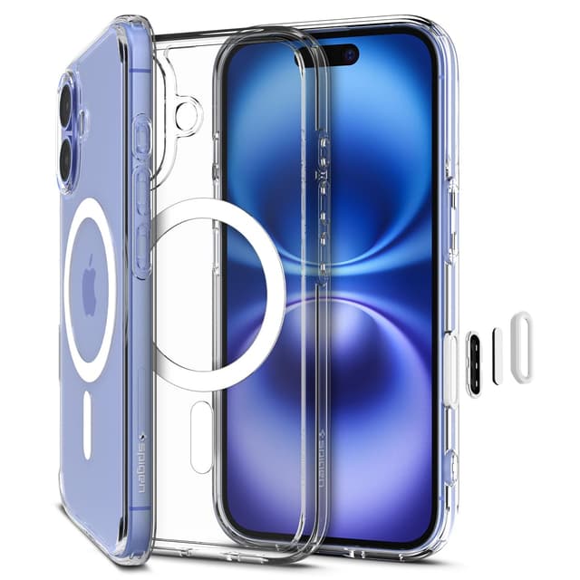 Spigen für iPhone 16 Hülle [Camera Control Button] - Ultra Hybrid T MagFit [Anti-Yellowing] -Weiß iPhone 16 T MagFit_Weiß