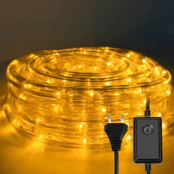 🌟 Super Angebote! Ikodm 10m LED Lichtschlauch - 240 LEDs - 8 Modi - Wasserdicht - Timer - Warmweiß