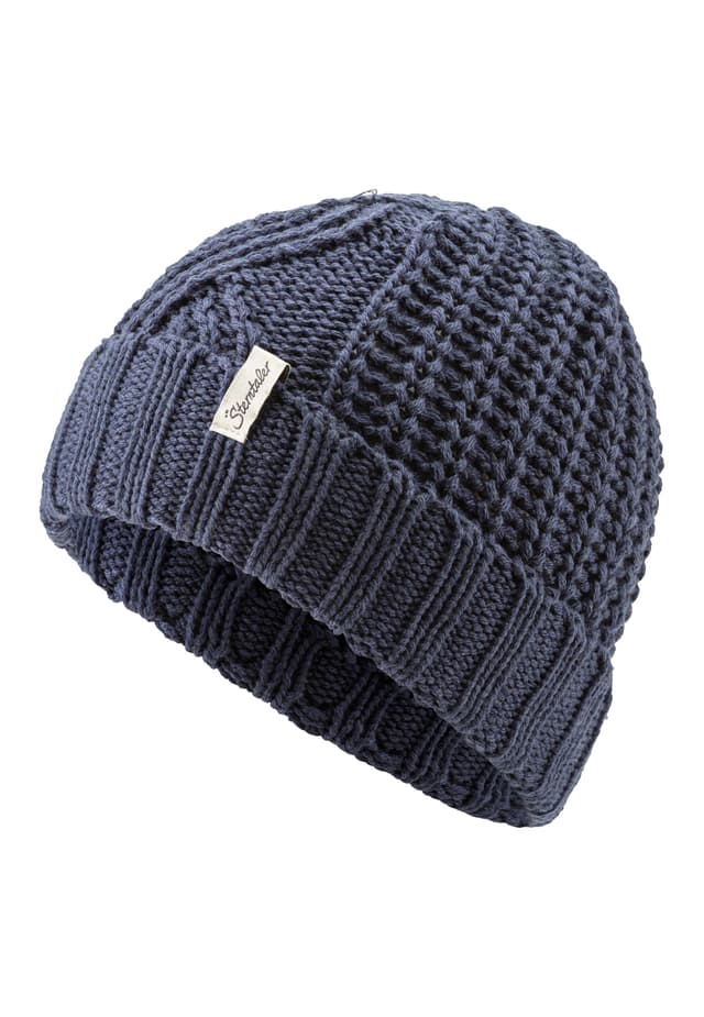 🌟 Sterntaler Strickmütze mit Umschlag - Unisex Beanie im coolen Fisherman Style 57 Marine 🌟